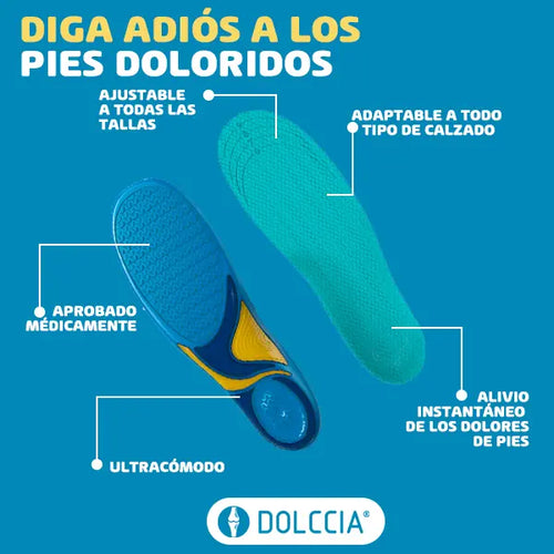 Plantillas ortopédicas tipo gel🔥+ ¡ENVÍO GRATIS!🎁