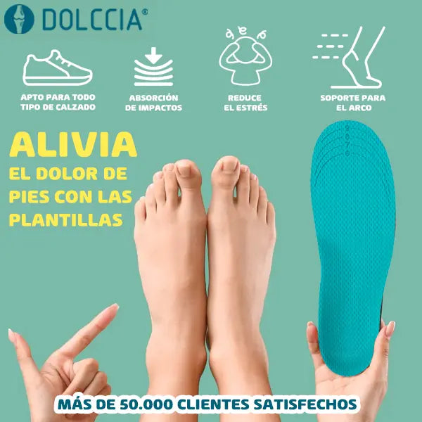 Plantillas ortopédicas tipo gel🔥+ ¡ENVÍO GRATIS!🎁
