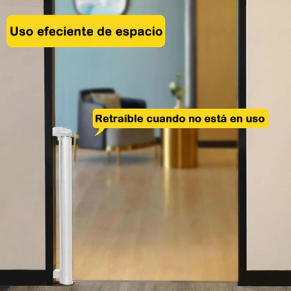 Puerta retráctil en malla - Seguridad para los niños y mascotas👶🐾