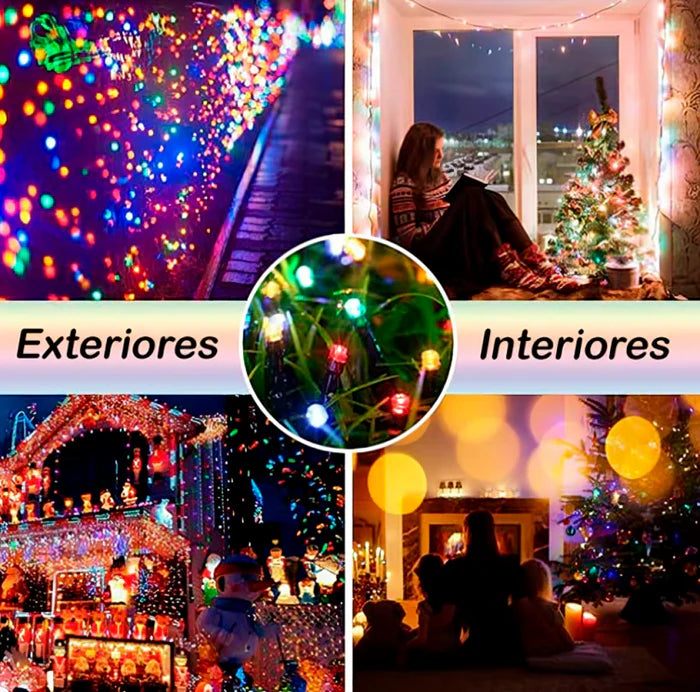 10 Mts de Luz navideña solar🔥 + ENVÍO GRATIS!🎁