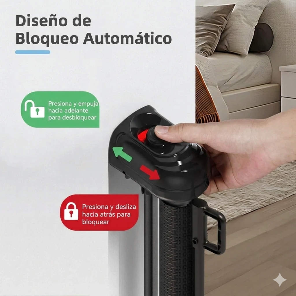 Puerta retráctil en malla - Seguridad para los niños y mascotas👶🐾