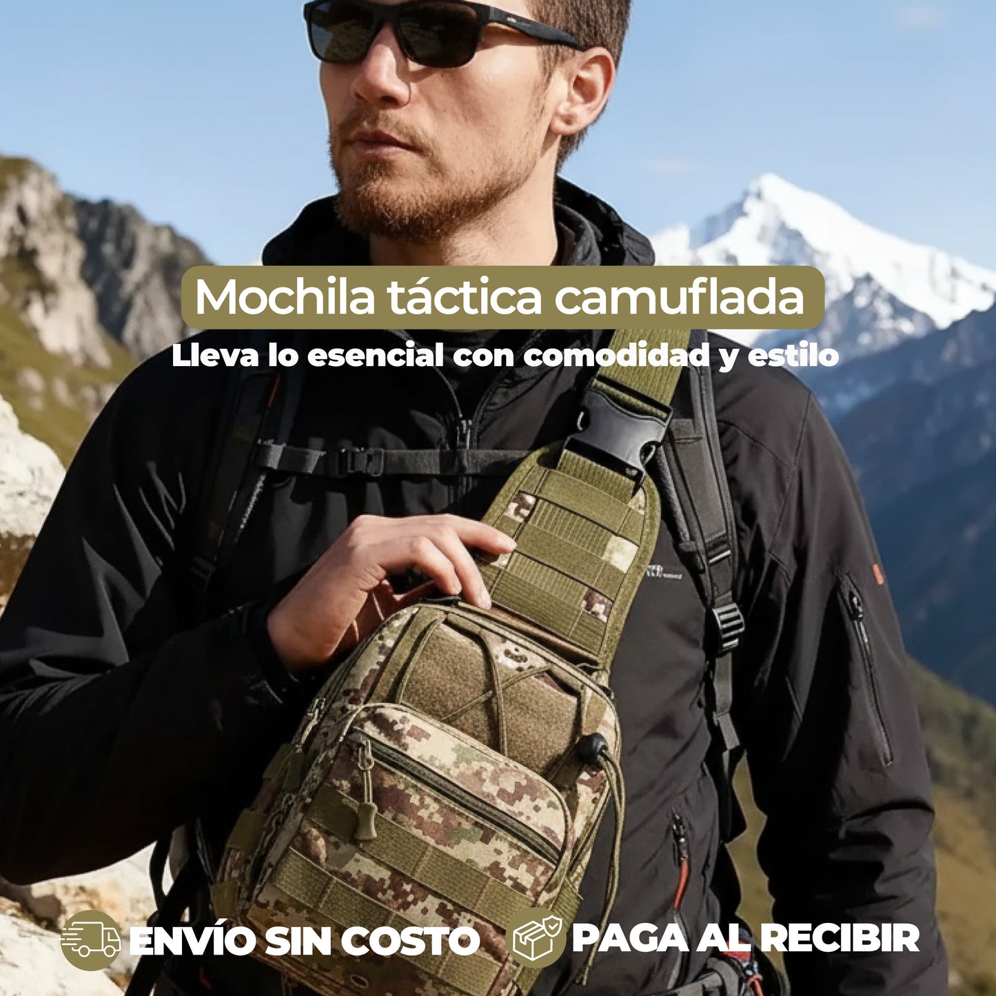 Mochila táctica camuflada + ENVÍO GRATIS!🔥